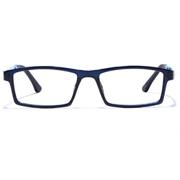 GRAVIATE by Coolwinks E20B7647 Glossy Blue Full Frame Rectangle Eyeglasses for Men and Women