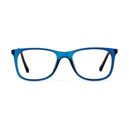 GRAVIATE by Coolwinks E12C5629 Matte Blue Full Frame Retro Square Eyeglasses for Men and Women