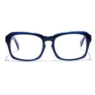 GRAVIATE by Coolwinks E12C7533 Glossy Blue Full Frame Retro Square Eyeglasses for Men and Women