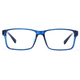 Graviate by Coolwinks E20A6181 Blue Full Frame Retro Square Eyeglasses for Men and Women