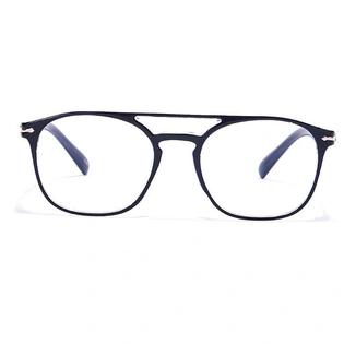 GRAVIATE by Coolwinks E20A6940 Glossy Blue Full Frame Retro Square Eyeglasses for Men and Women