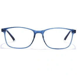 GRAVIATE by Coolwinks E20C7600 Glossy Blue Full Frame Retro Square Eyeglasses for Men and Women