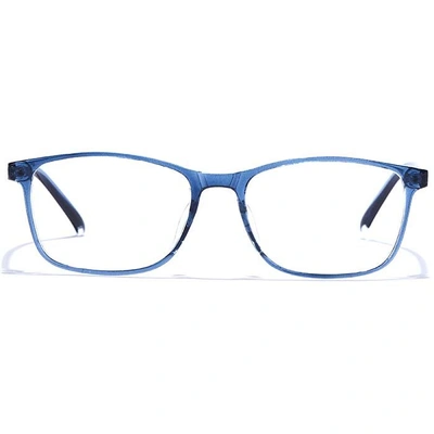 GRAVIATE by Coolwinks E20C7600 Glossy Blue Full Frame Retro Square Eyeglasses for Men and Women