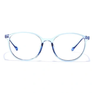 GRAVIATE by Coolwinks E20A7289 Glossy Blue Full Frame Round Eyeglasses for Men and Women