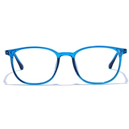 GRAVIATE by Coolwinks E20A7516 Glossy Blue Full Frame Round Eyeglasses for Men and Women