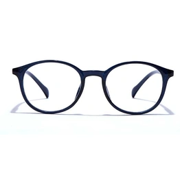 GRAVIATE by Coolwinks E20A7676 Glossy Blue Full Frame Round Eyeglasses for Men and Women