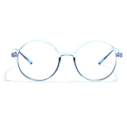 GRAVIATE by Coolwinks E20B7305 Glossy Blue Full Frame Round Eyeglasses for Men and Women