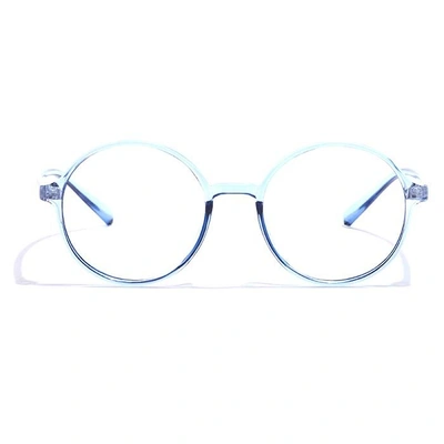 GRAVIATE by Coolwinks E20B7305 Glossy Blue Full Frame Round Eyeglasses for Men and Women