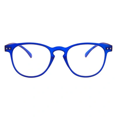 GRAVIATE by Coolwinks E20C4047 Matte Blue Full Frame Round Computer Glasses for Men and Women