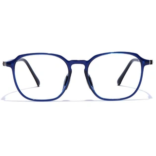 GRAVIATE by Coolwinks E20C7474 Glossy Blue Full Frame Round Eyeglasses for Men and Women