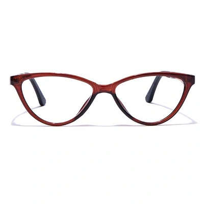 GRAVIATE by Coolwinks E15C7658 Glossy Brown Full Frame Cateye Eyeglasses for Women