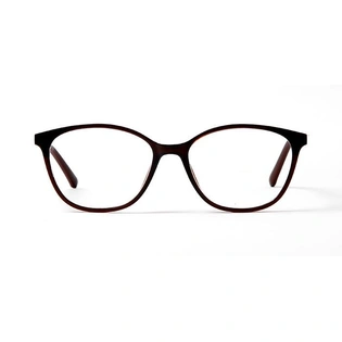 GRAVIATE by Coolwinks E15D5617 Glossy Brown Full Frame Oval Eyeglasses for Women