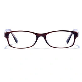 GRAVIATE by Coolwinks E15A6443 Glossy Brown Full Frame Rectangle Eyeglasses for Kids