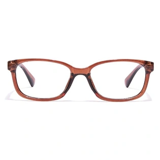 GRAVIATE by Coolwinks E15A7120 Glossy Brown Full Frame Rectangle Eyeglasses for Kids