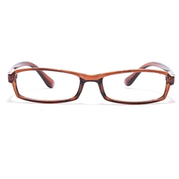 GRAVIATE by Coolwinks E15C7139 Glossy Brown Full Frame Rectangle Eyeglasses for Kids