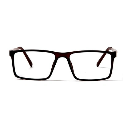 GRAVIATE by Coolwinks E12A5664 Matte Brown Full Frame Rectangle Eyeglasses for Men and Women