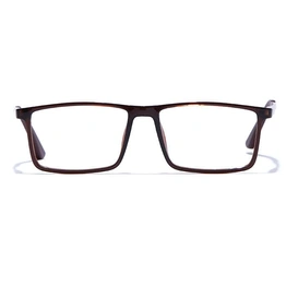 GRAVIATE by Coolwinks E12B7746 Glossy Brown Full Frame Rectangle Eyeglasses for Men and Women