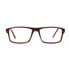 GRAVIATE by Coolwinks E12D5634 Glossy Brown Full Frame Rectangle Eyeglasses for Men and Women