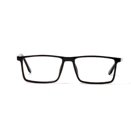 GRAVIATE by Coolwinks E12D5647 Matte Brown Full Frame Rectangle Eyeglasses for Men and Women