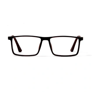 GRAVIATE by Coolwinks E15A5625 Matte Brown Full Frame Rectangle Eyeglasses for Men and Women