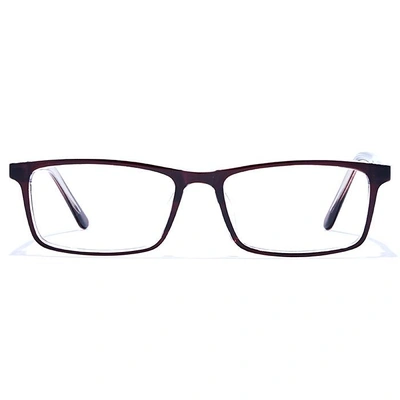 GRAVIATE by Coolwinks E15A6700 Glossy Brown Full Frame Rectangle Eyeglasses for Men and Women