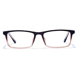 GRAVIATE by Coolwinks E15A6701 Glossy Brown Full Frame Rectangle Eyeglasses for Men and Women