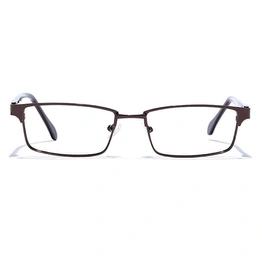 GRAVIATE by Coolwinks E15A6791 Glossy Brown Full Frame Rectangle Eyeglasses for Men and Women