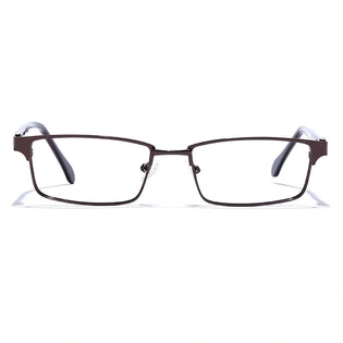 GRAVIATE by Coolwinks E15A6791 Glossy Brown Full Frame Rectangle Eyeglasses for Men and Women