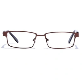 GRAVIATE by Coolwinks E15A6792 Glossy Brown Full Frame Rectangle Eyeglasses for Men and Women