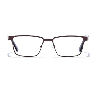 GRAVIATE by Coolwinks E15A6798 Glossy Brown Full Frame Rectangle Eyeglasses for Men and Women