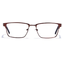 GRAVIATE by Coolwinks E15A6806 Glossy Brown Full Frame Rectangle Eyeglasses for Men and Women