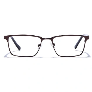 GRAVIATE by Coolwinks E15A6810 Glossy Brown Full Frame Rectangle Eyeglasses for Men and Women