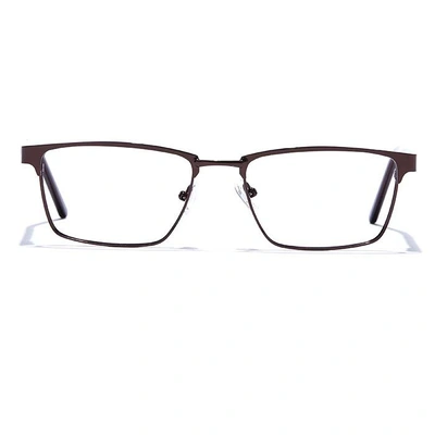 GRAVIATE by Coolwinks E15A6813 Glossy Brown Full Frame Rectangle Eyeglasses for Men and Women