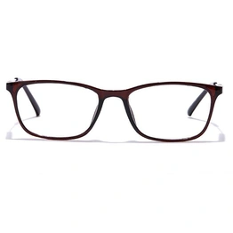 GRAVIATE by Coolwinks E15A7094 Glossy Brown Full Frame Rectangle Eyeglasses for Men and Women