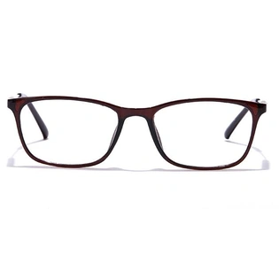 GRAVIATE by Coolwinks E15A7094 Glossy Brown Full Frame Rectangle Eyeglasses for Men and Women