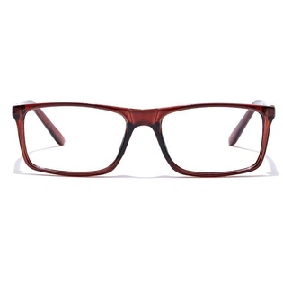 GRAVIATE by Coolwinks E15A7419 Glossy Brown Full Frame Rectangle Eyeglasses for Men and Women