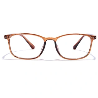 GRAVIATE by Coolwinks E15A7539 Glossy Brown Full Frame Rectangle Eyeglasses for Men and Women