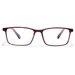 GRAVIATE by Coolwinks E15A7568 Glossy Brown Full Frame Rectangle Eyeglasses for Men and Women