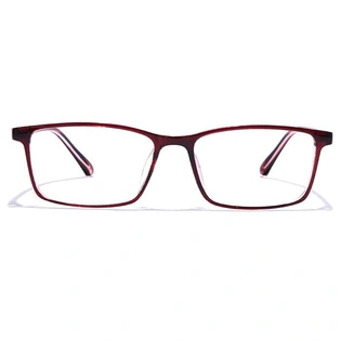 GRAVIATE by Coolwinks E15A7568 Glossy Brown Full Frame Rectangle Eyeglasses for Men and Women