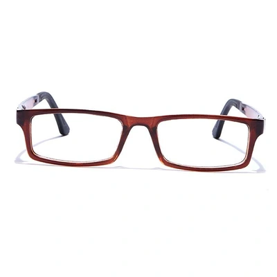 GRAVIATE by Coolwinks E15A7635 Glossy Brown Full Frame Rectangle Eyeglasses for Men and Women