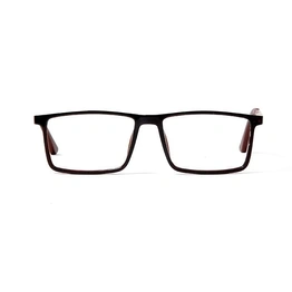 GRAVIATE by Coolwinks E15B5615 Glossy Brown Full Frame Rectangle Eyeglasses for Men and Women