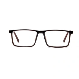 GRAVIATE by Coolwinks E15B5626 Glossy Brown Full Frame Rectangle Eyeglasses for Men and Women