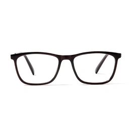 GRAVIATE by Coolwinks E15B5638 Glossy Brown Full Frame Rectangle Eyeglasses for Men and Women