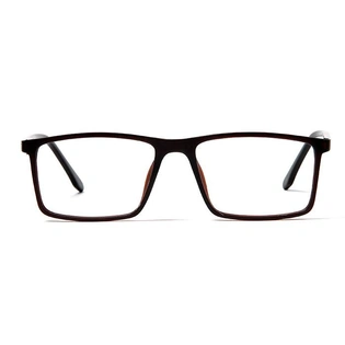 GRAVIATE by Coolwinks E15B5648 Matte Brown Full Frame Rectangle Eyeglasses for Men and Women