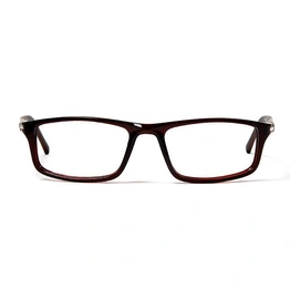 GRAVIATE by Coolwinks E15B5650 Glossy Brown Full Frame Rectangle Eyeglasses for Men and Women