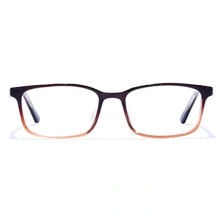 GRAVIATE by Coolwinks E15B6671 Glossy Brown Full Frame Rectangle Eyeglasses for Men and Women