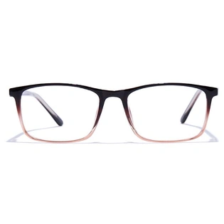 GRAVIATE by Coolwinks E15B6681 Glossy Brown Full Frame Rectangle Eyeglasses for Men and Women