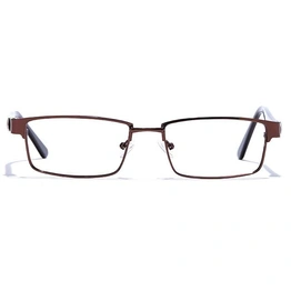 GRAVIATE by Coolwinks E15B6789 Glossy Brown Full Frame Rectangle Eyeglasses for Men and Women