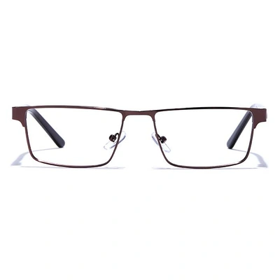 GRAVIATE by Coolwinks E15B6903 Glossy Brown Full Frame Rectangle Eyeglasses for Men and Women