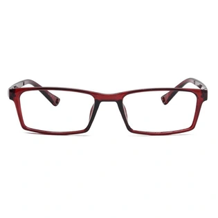 GRAVIATE by Coolwinks E15B6925 Glossy Brown Full Frame Rectangle Eyeglasses for Men and Women